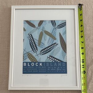 Block Island, RI Atlantic Flyway Matted Art Print, Framed, signed, numbered